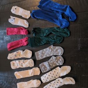 8 pairs of knee high socks